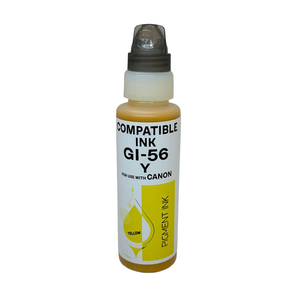 Kompatibel für Canon 4432C001 / GI-56 Y Tintenflasche gelb, Inhalt 100 ml