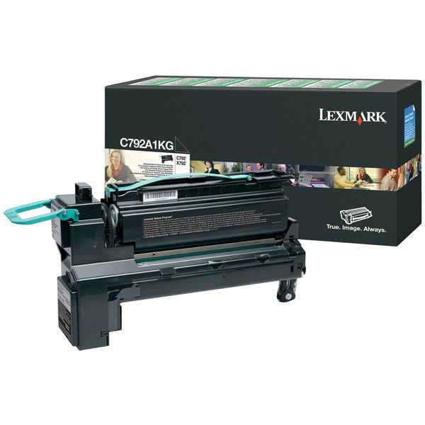 Original Lexmark C792A1KG Tonerkartusche schwarz return program, 6.000 Seiten