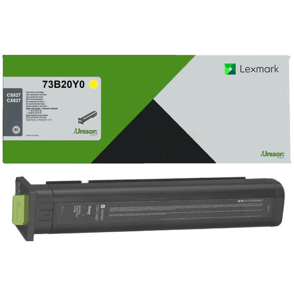Original Lexmark 73B20Y0 Toner-Kit gelb return program, 15.000 Seiten