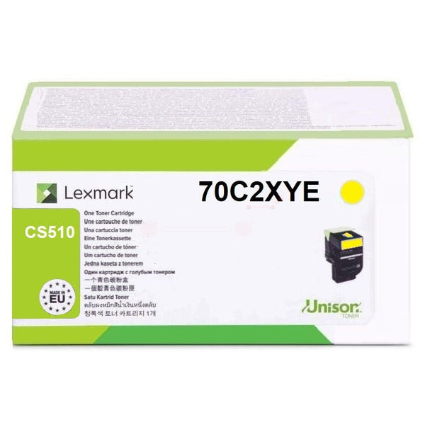 Original Lexmark 70C2XYE / 702XY Toner-Kit gelb extra High-Capacity Projekt, 4.000 Seiten