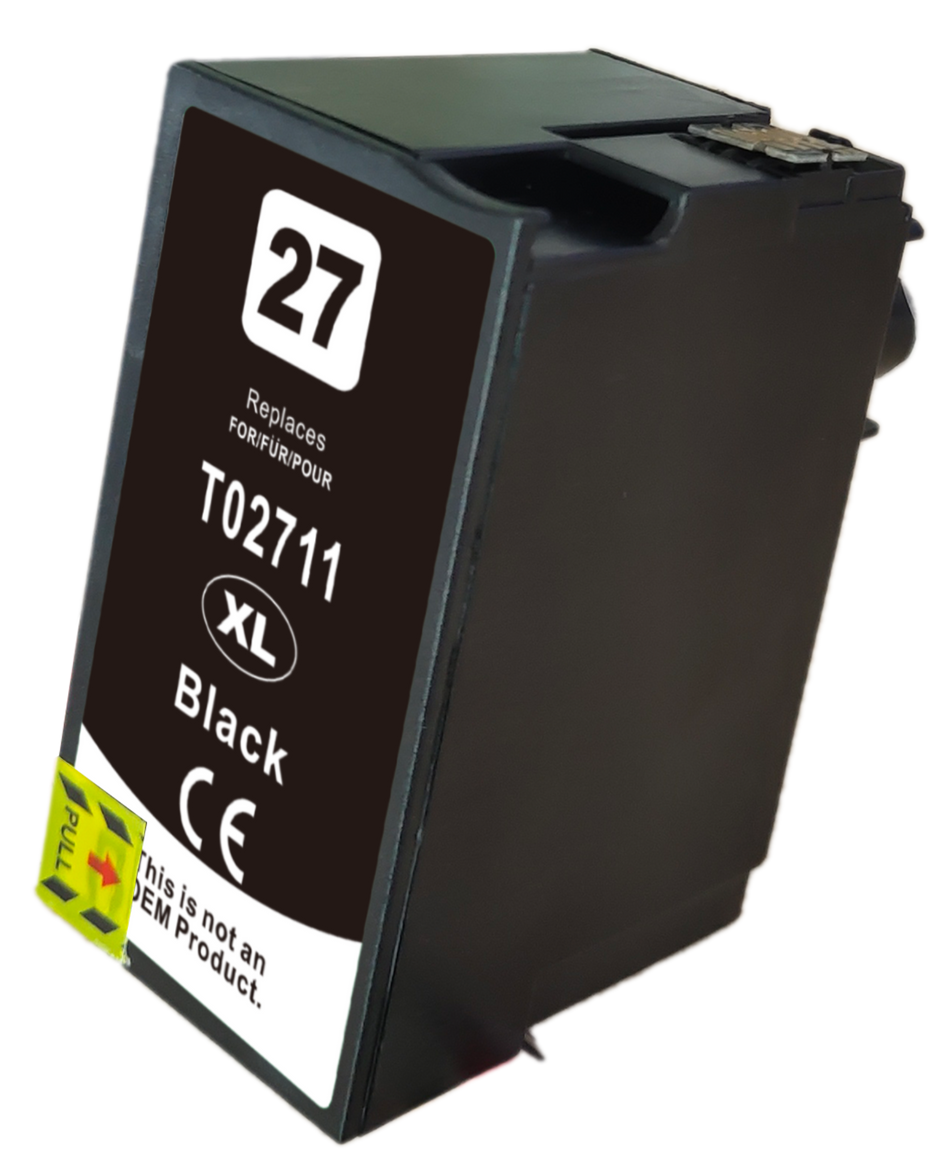 Kompatibel für Epson C13T27114010 / 27XL Tintenpatrone schwarz, Inhalt 35 ml