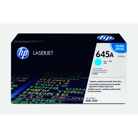 Original HP C9731A / 645A Tonerkartusche cyan, 12.000 Seiten