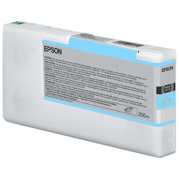 Original Epson C13T55W500 Tintenpatrone cyan hell, Inhalt 200 ml