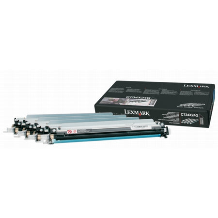 Original Lexmark C734X24G Drum Kit schwarz cyan magenta gelb, 20.000 Seiten, Inhalt VE=4