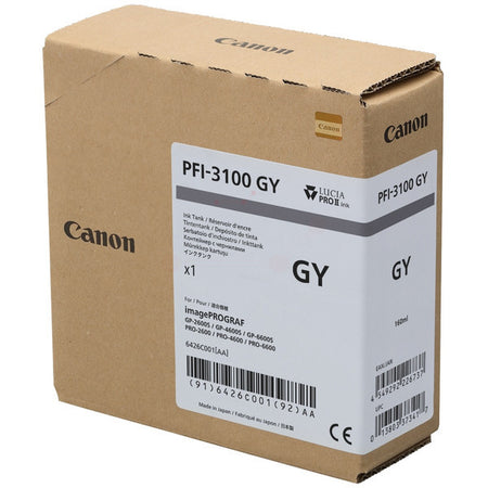 Original Canon 6426C001 / PFI-3100 GY Tintenpatrone grau, Inhalt 160 ml