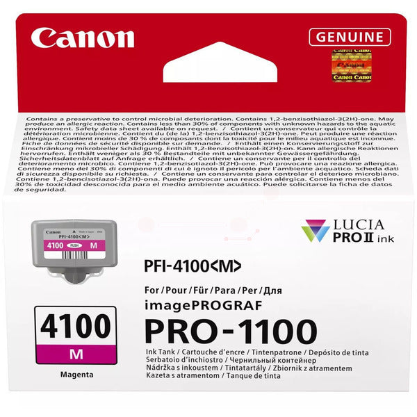 Original Canon 6779C001 / PFI-4100 M Tintenpatrone magenta, Inhalt 80 ml