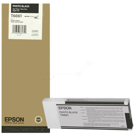 Original Epson C13T606100 / T6061 Tintenpatrone schwarz foto, Inhalt 220 ml
