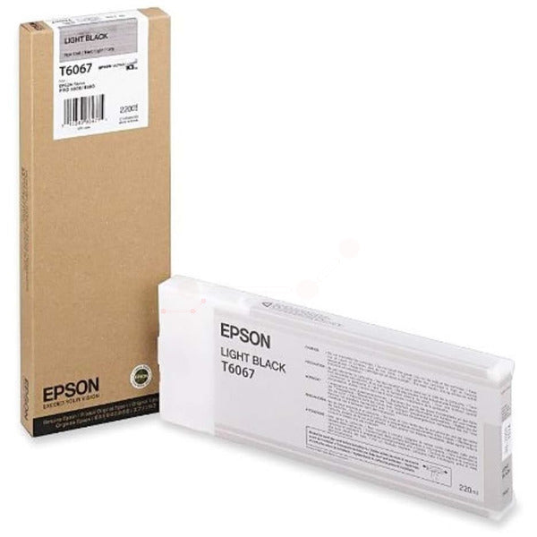 Original Epson C13T606700 / T6067 Tintenpatrone schwarz hell, Inhalt 220 ml