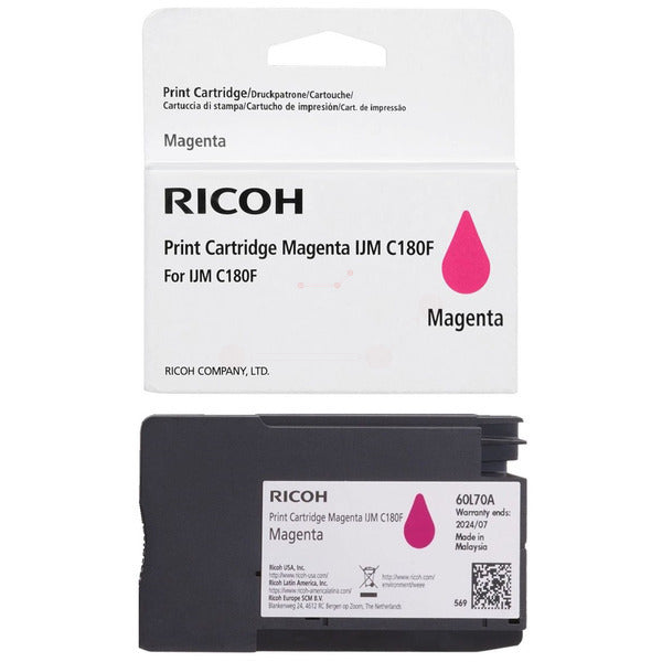 Original Ricoh 408519 Tintenpatrone magenta, 1.600 Seiten