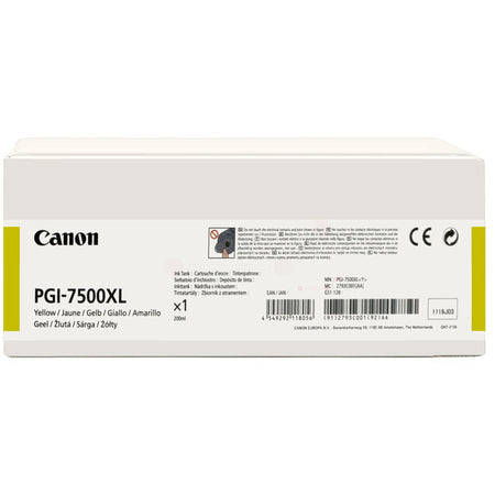 Original Canon 2793C001 / PGI-7500 Y Druckkopfpatrone gelb, 16.500 Seiten