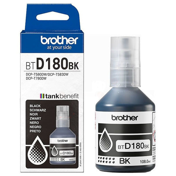 Original Brother BT-D180BK Tintenflasche schwarz, 7.500 Seiten, Inhalt 108 ml