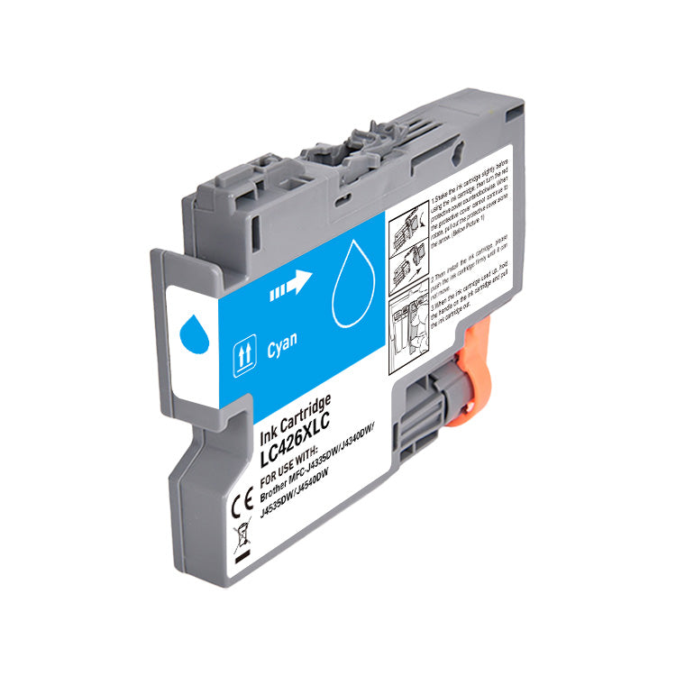 Tintenpatrone cyan kompatibel zu Brother LC-426XLC