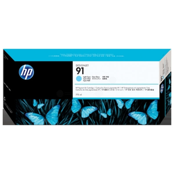 Original HP C9470A / 91 Tintenpatrone cyan hell, Inhalt 775 ml