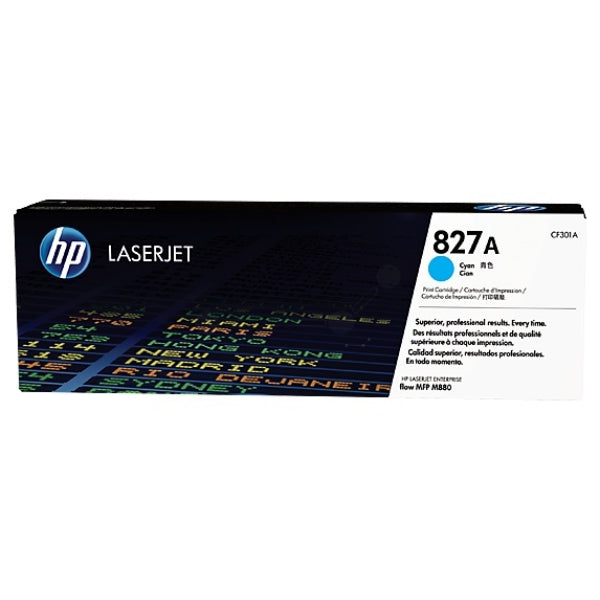 Original HP CF301A / 827A Toner cyan, 32.000 Seiten