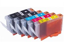 Kompatibel zu Canon CLI-8 & PGI-5 Tintenpatrone 5er-Set Bk,PBk,C,M,Y