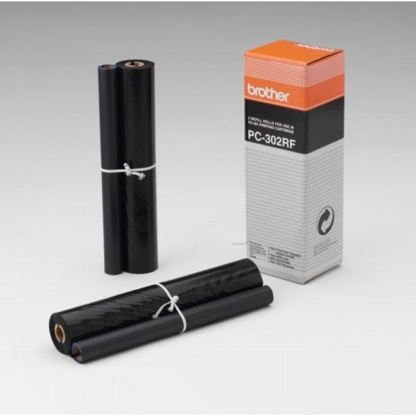 Original Brother PC-302RF Thermo-Transfer-Rolle, 230 Seiten, Inhalt VE=2