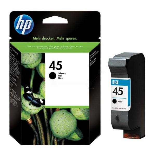 Original HP 51645AE / 45 Druckkopfpatrone schwarz High-Capacity, 930 Seiten, Inhalt 42 ml