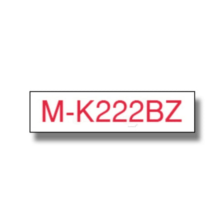 Original Brother MK-222BZ DirectLabel rot auf weiss 9mm x 8m
