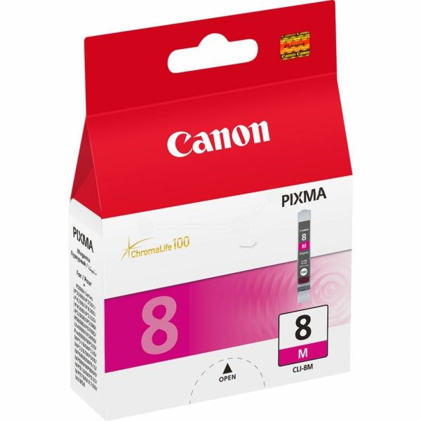 Original Canon 0622B001 / CLI-8 M Tintenpatrone magenta, 478 Seiten, Inhalt 13 ml
