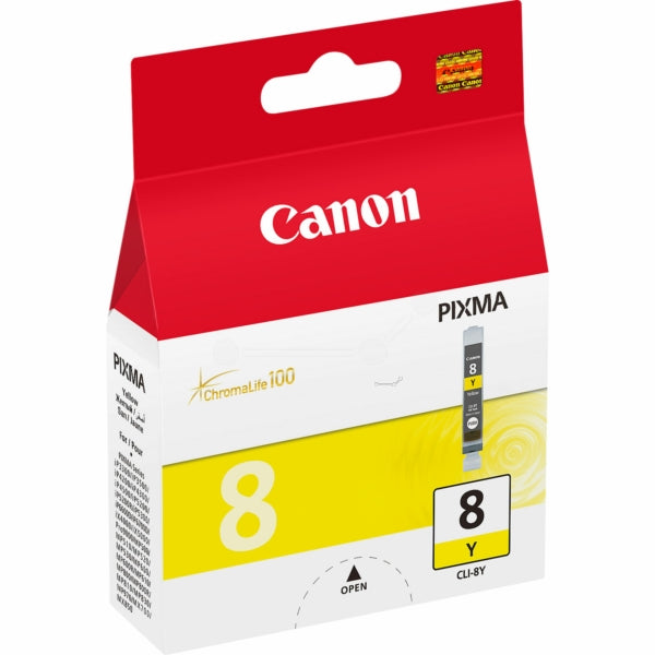 Original Canon 0623B001 / CLI-8 Y Tintenpatrone gelb, 530 Seiten, Inhalt 13 ml
