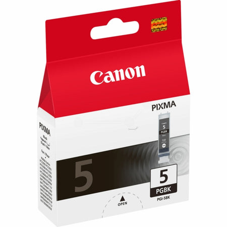 Original Canon 0628B001 / PGI-5 BK Tintenpatrone schwarz pigmentiert, 505 Seiten, Inhalt 26 ml