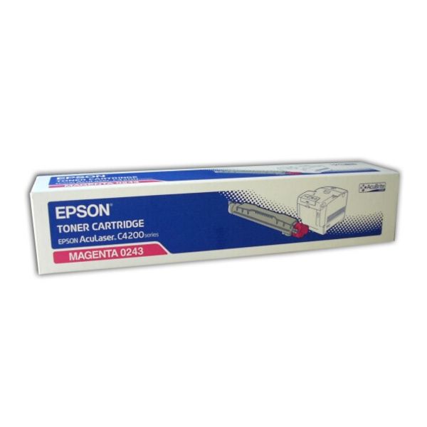 Original Epson C13S050243 / 0243 Toner magenta, 8.500 Seiten
