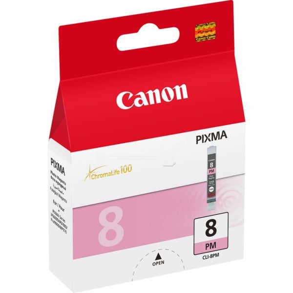 Original Canon 0625B001 / CLI-8 PM Tintenpatrone magenta hell, 5.630 Seiten, Inhalt 13 ml