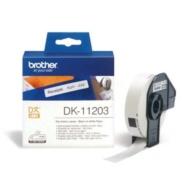 Original Brother DK-11203 DirectLabel Etiketten 17mm x 87mm, Inhalt 300