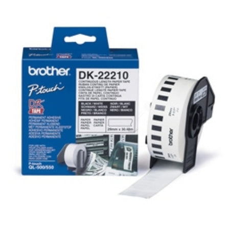 Original Brother DK-22210 DirectLabel Etiketten weiss 29mm x 30,48m
