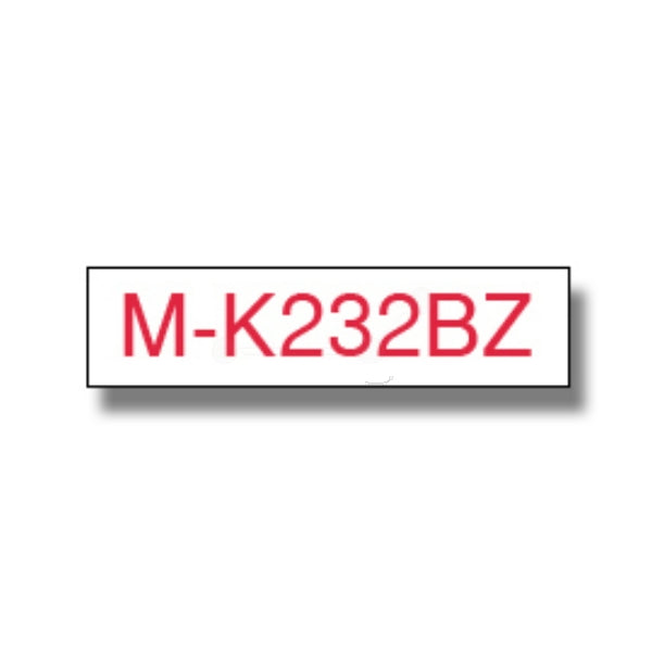 Original Brother MK-232BZ DirectLabel rot auf weiss 12mm x 8m