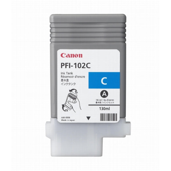 Original Canon 0896B001 / PFI-102 C Tintenpatrone cyan, Inhalt 130 ml