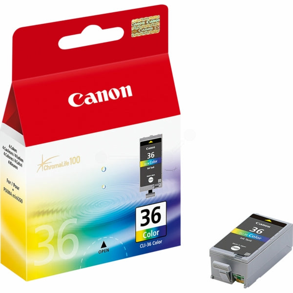 Original Canon 1511B001 / CLI-36 Tintenpatrone color, 249 Seiten, Inhalt 12 ml