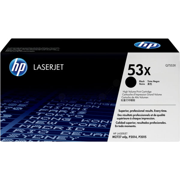 Original HP Q7553X / 53X Tonerkartusche schwarz, 7.000 Seiten
