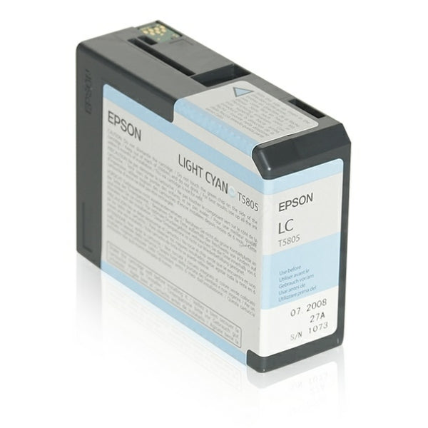 Original Epson C13T580500 / T5805 Tintenpatrone cyan hell, Inhalt 80 ml