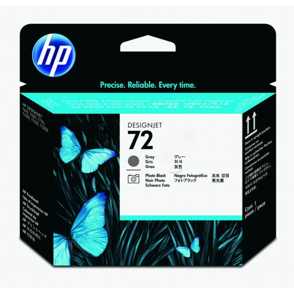 Original HP C9380A / 72 Druckkopf grau + schwarz
