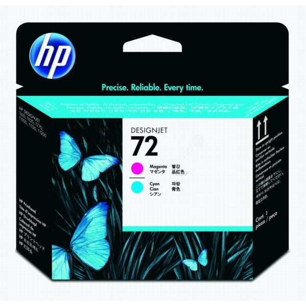 Original HP C9383A / 72 Druckkopf magenta + cyan