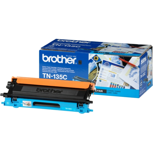 Original Brother TN-135C Toner cyan High-Capacity, 4.000 Seiten