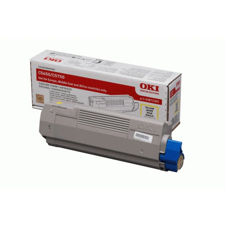 Original OKI 43872305 Toner gelb, 2.000 Seiten