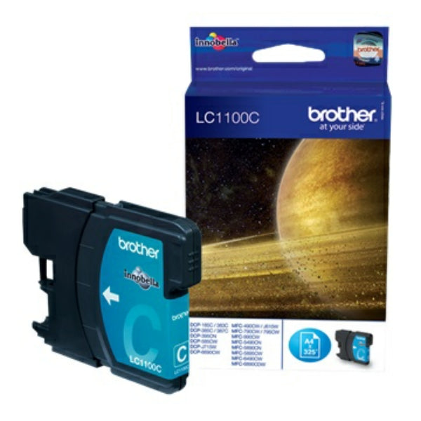 Original Brother LC-1100C Tintenpatrone cyan, 325 Seiten, Inhalt 5,5 ml