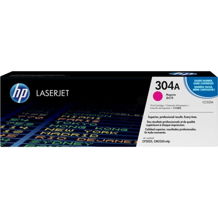 Original HP CC533A / 304A Tonerkartusche magenta, 2.800 Seiten