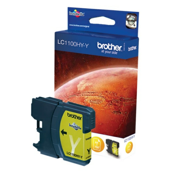 Original Brother LC-1100HYY Tintenpatrone gelb High-Capacity, 750 Seiten, Inhalt 10,1 ml