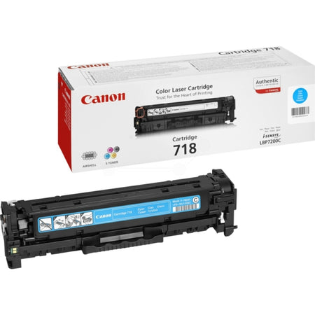 Original Canon 2661B002 / 718C Tonerkartusche cyan, 2.900 Seiten