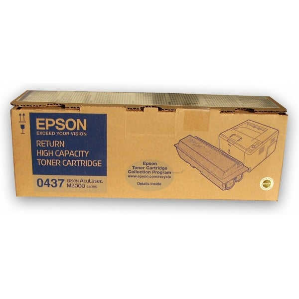 Original Epson C13S050437 / 0437 Tonerkartusche schwarz return program, 8.000 Seiten