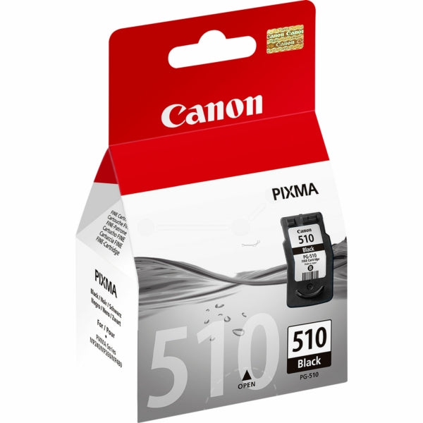 Original Canon 2970B001 / PG-510 Druckkopfpatrone schwarz pigmentiert, 220 Seiten, Inhalt 9 ml