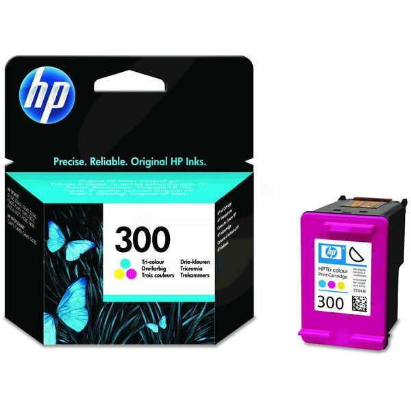 Original HP CC643EE / 300 Druckkopfpatrone color, 165 Seiten, Inhalt 4 ml