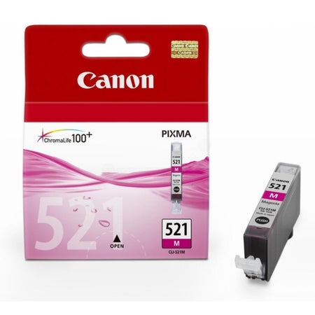 Original Canon 2935B001 / CLI-521 M Tintenpatrone magenta, 445 Seiten, Inhalt 9 ml