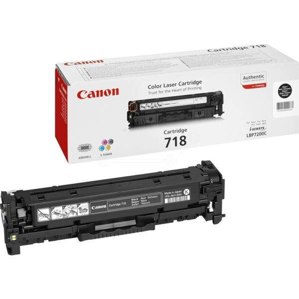 Original Canon 2662B002 / 718BK Tonerkartusche schwarz, 3.400 Seiten