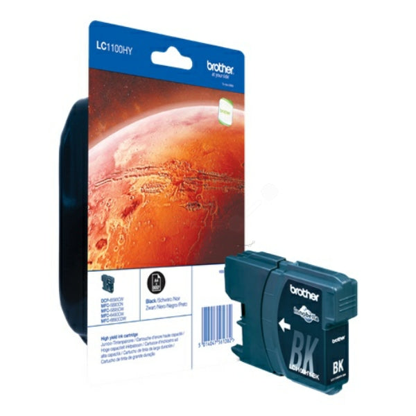Original Brother LC-1100HYBK Tintenpatrone schwarz High-Capacity, 900 Seiten, Inhalt 19 ml