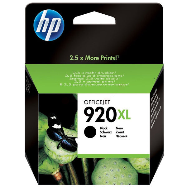 Original HP CD975AE / 920XL Tintenpatrone schwarz High-Capacity, 1.200 Seiten, Inhalt 49 ml