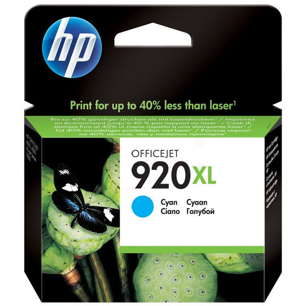 Original HP CD972AE / 920XL Tintenpatrone cyan High-Capacity, 700 Seiten, Inhalt 6 ml
